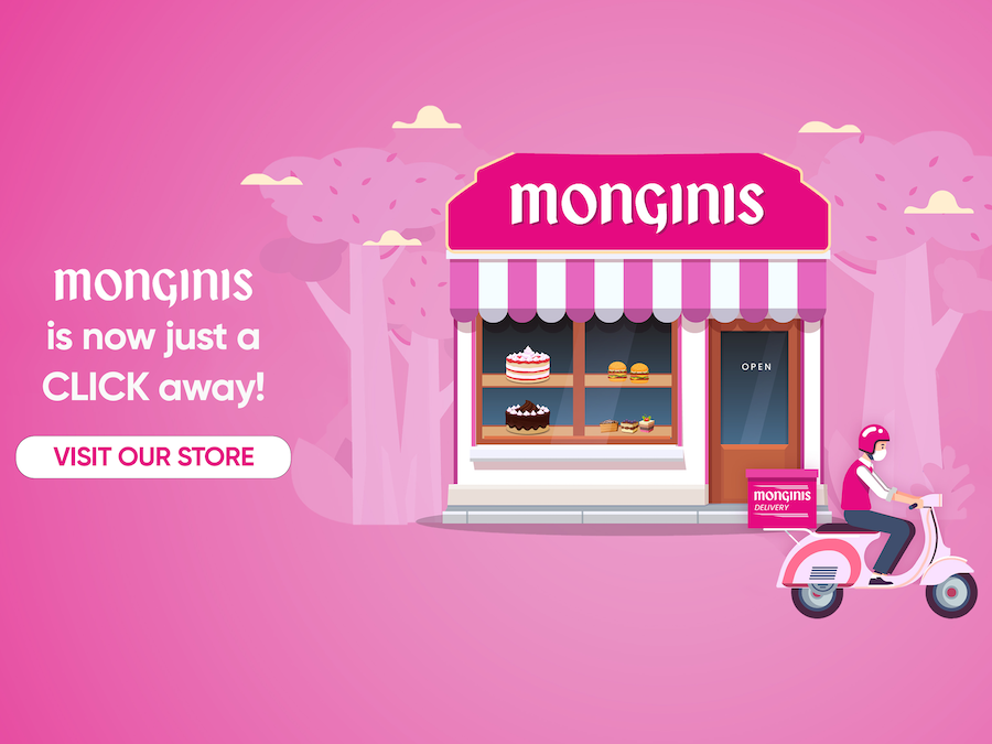 Assorted Monginis cakes and bakery products